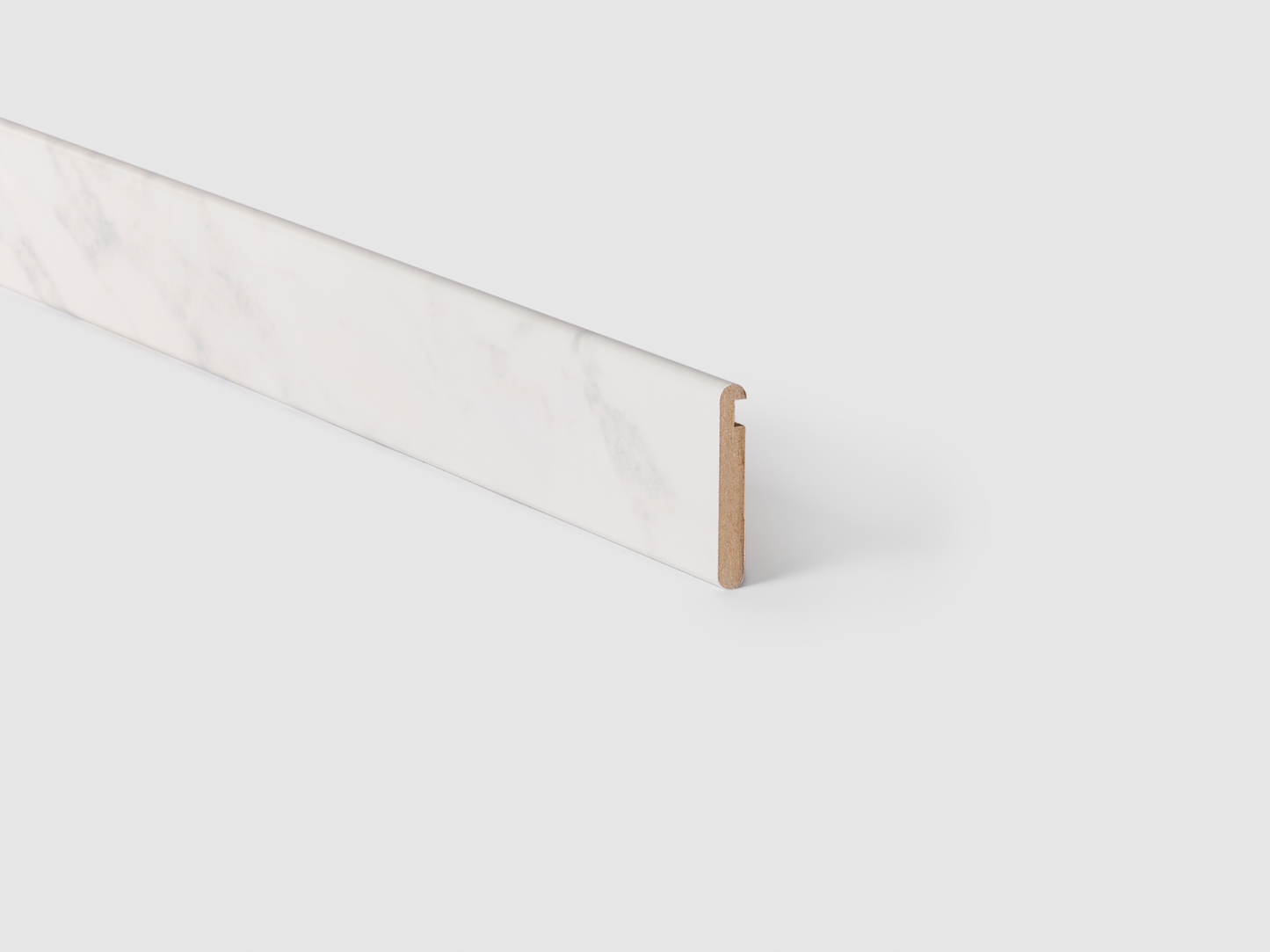 Traprenovatie Opentrapprofiel - Laminaat -White Marble 00153 - 130x7x1cm