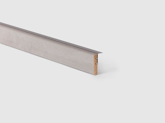 Traprenovatie overgangsprofiel - Laminaat -  Light Grey Stone 00112 - 130x5,6x1,2cm