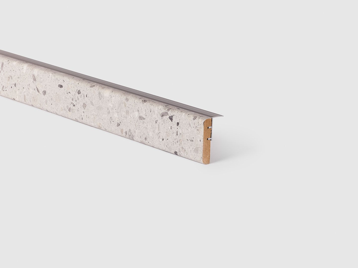 Traprenovatie overgangsprofiel - Laminaat -  Terrazzo - 130x5,6x1,2cm