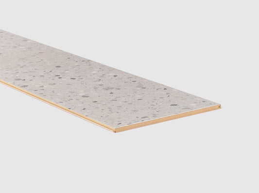 Traprenovatie overloopvloer - Laminaat - Terrazzo - 23x205cm