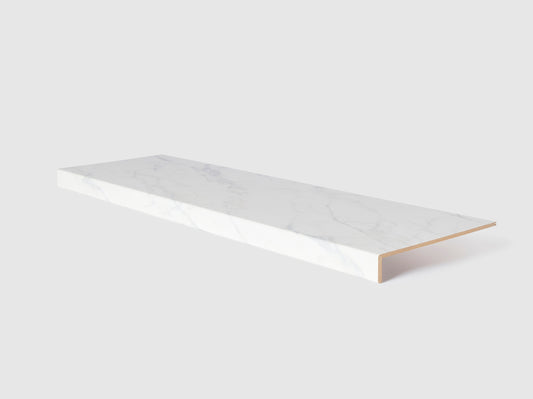 Traprenovatie traptrede - White Marble 00153